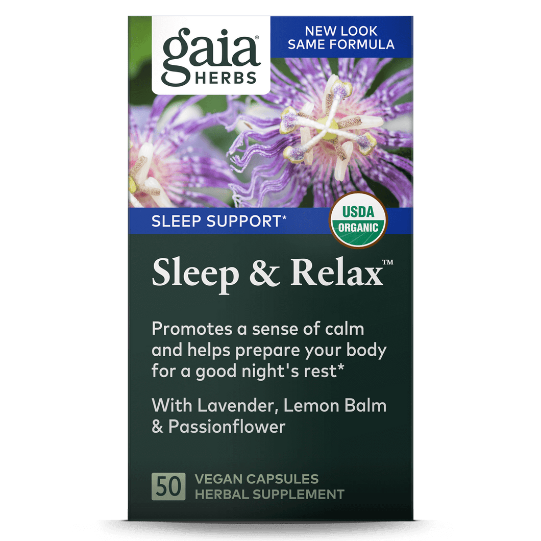 Relax and Sleep Pills Sleep Support Supplement Gaia Herbs Gaia Herbs®