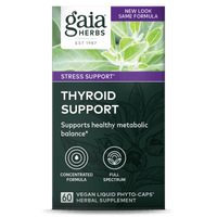 Gaia Herbs Thyroid Support carton front || 60 ct