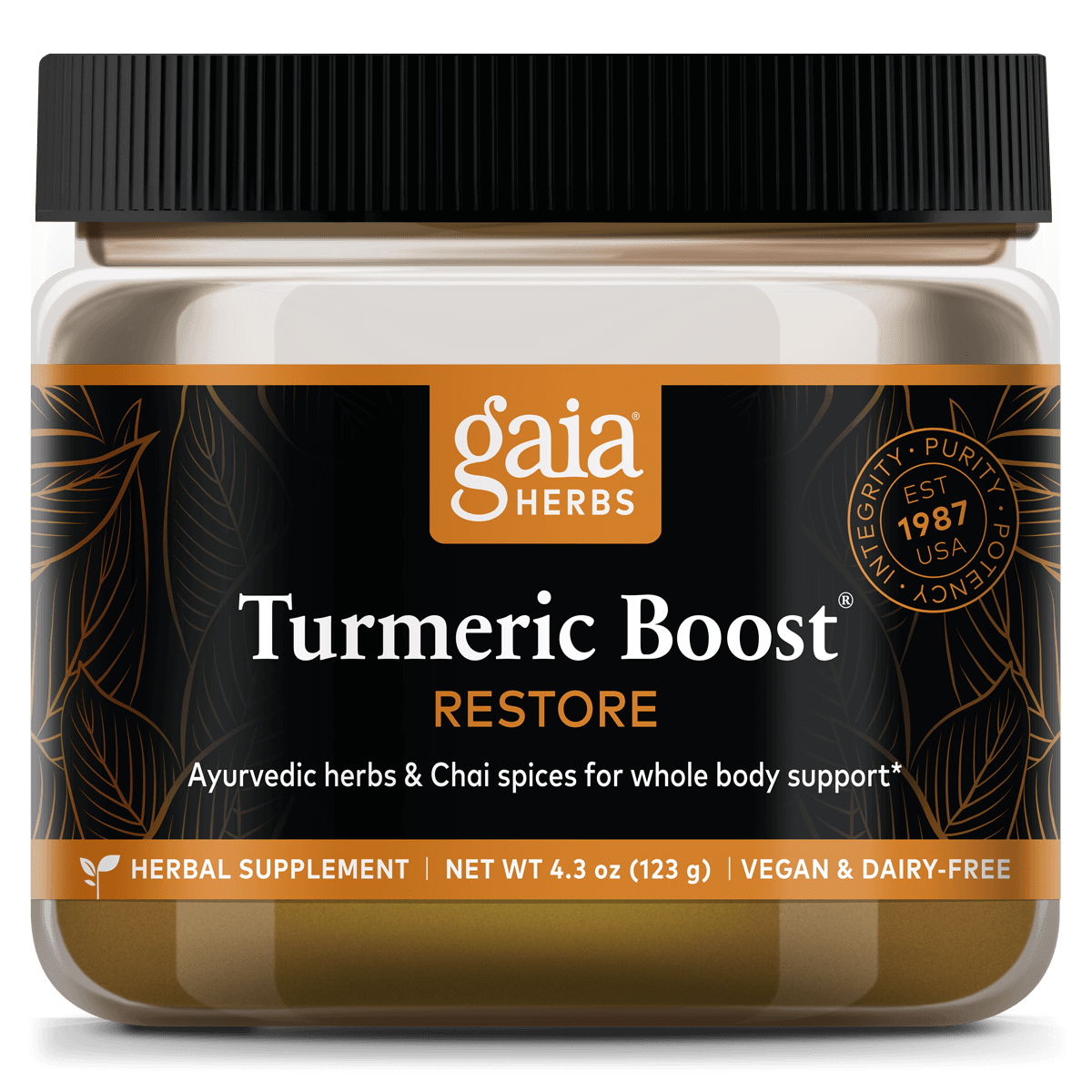 Gaia Herbs Turmeric Boost Restore for Foundational Support || 4.3oz
