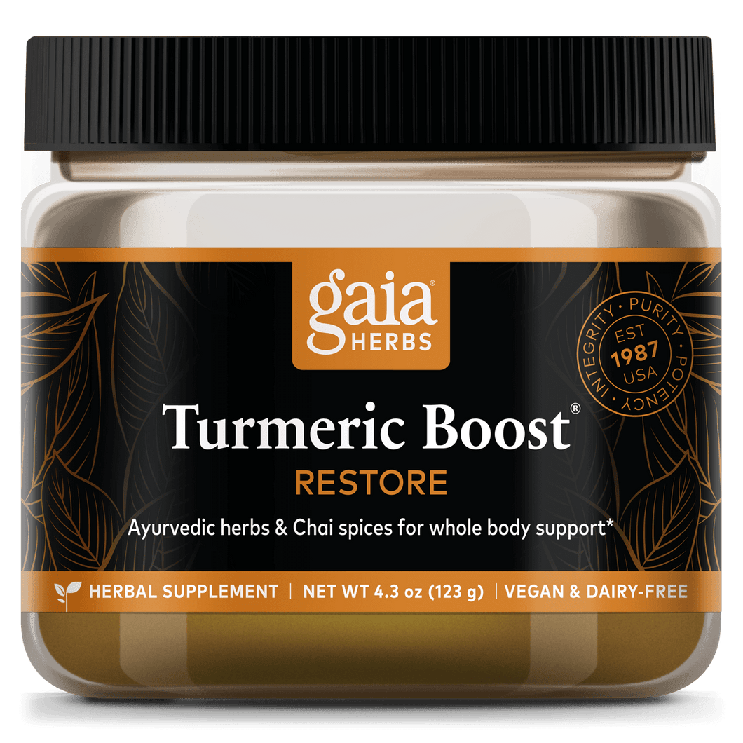 Gaia Herbs Turmeric Boost Restore for Foundational Support || 4.3oz