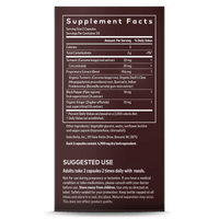 Gaia Herbs Turmeric Supreme Joint supplement facts || 60 ct