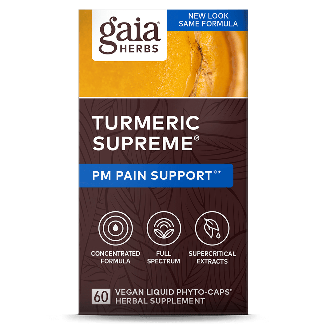 Turmeric Supreme® Pain P.M. Curcumin Supplements Gaia Herbs®