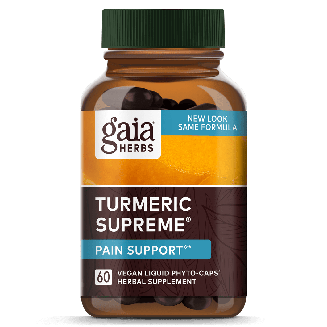 Gaia Herbs Turmeric Supreme Pain for Foundational Support || 60 ct
