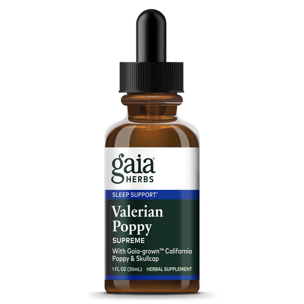 Gaia Herbs Valerian Poppy Supreme || 1 oz