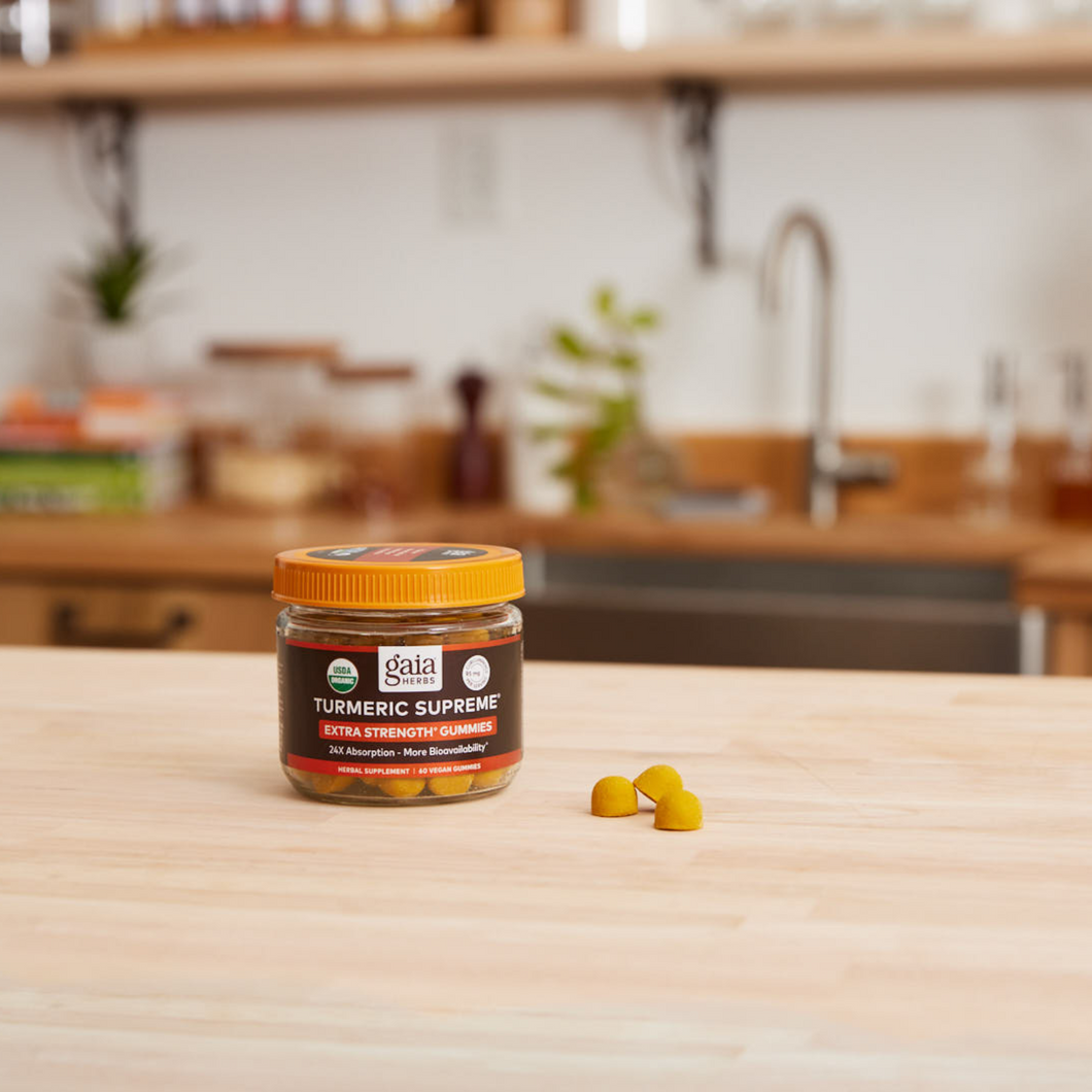 Turmeric Gummies Turmeric Supreme® Extra Strength Gaia Herbs®